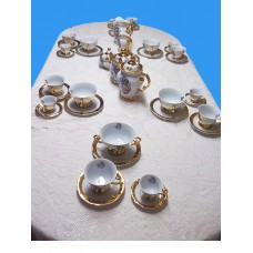 1008 > Aparelhos de chá e café dama com ouro